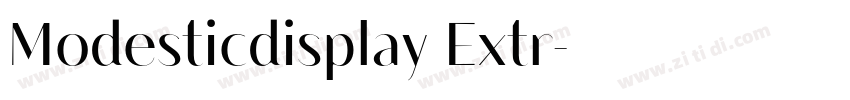 Modesticdisplay Extr字体转换